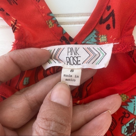 Tribal tank top blouse Size Small - Picture 4 of 9